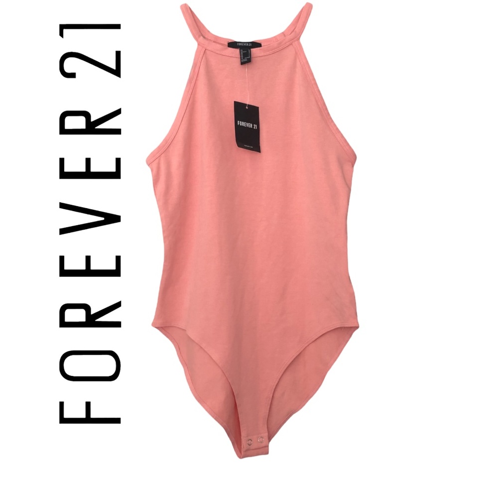 FOREVER 21 Bodysuit / peach color/ Size L. New with tag.